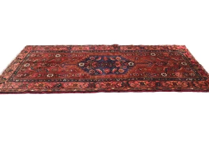 Vintage Maroon Red Floral Tribal 3'5X6'8 Hamedan Persian Rug