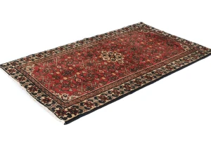 Vintage Red Floral Tribal 3X5 Hamedan Persian Rug