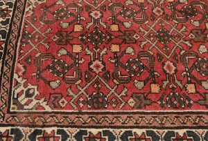 Vintage Red Floral Tribal 3X5 Hamedan Persian Rug