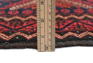 Vintage Dark Purple-navy Tribal 2'10X5'5  Balouch Persian Rug