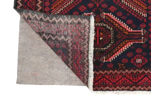 Vintage Dark Purple-navy Tribal 2'10X5'5  Balouch Persian Rug