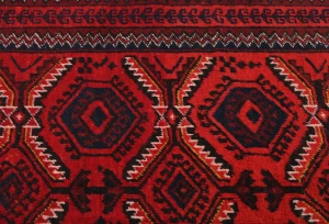 Vintage Red Tribal 3X6 Balouch Persian Rug