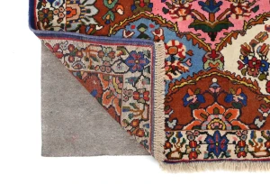 Vintage Rusty Red Floral 3X5 Bakhtiari Persian Rug