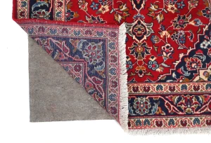 Vintage Red Traditional Floral 3X5 Kashan Persian Rug