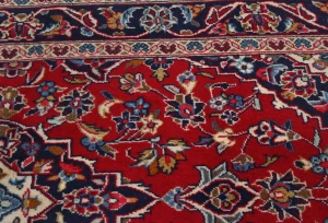 Vintage Red Traditional Floral 3X5 Kashan Persian Rug