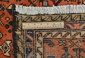 Vintage Tribal Reddish Orange 2'3 X 12'9 Karajeh Persian Runner Rug
