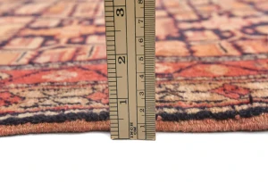 Vintage Plum Allover Tribal 3x10 Hamedan Persian Rug