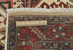 Vintage Cream Floral 3X12 Tabriz Persian Runner Rug