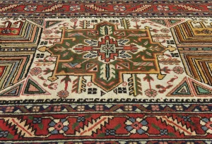 Vintage Cream Floral 3X12 Tabriz Persian Runner Rug