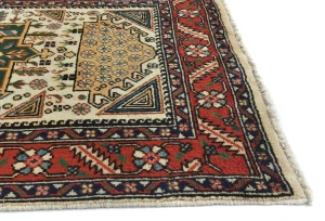 Vintage Cream Floral 3X12 Tabriz Persian Runner Rug