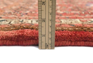Semi Antique Red Floral Tribal 3x16 Hamedan Persian Rug