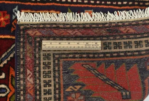 Vintage Purple Geometric 2'6X9'7 Ardabil Persian Runner Rug