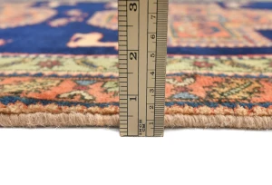 Vintage Purple-navy Tribal 3X11 Ardabil Persian Runner Rug
