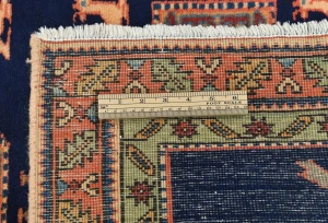 Vintage Purple-navy Tribal 3X11 Ardabil Persian Runner Rug