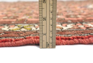 Vintage Bittersweet Red Floral Tribal 2'6X12'5 Hamedan Persian Runner Rug