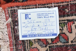Vintage Bittersweet Red Floral Tribal 2'6X12'5 Hamedan Persian Runner Rug