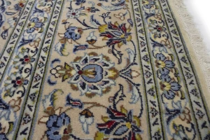 Vintage Cream Traditional 10X13 Kashan Persian Rug