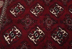 Maroon Red Tribal 3'2X3'8 Turkoman Persian Oriental Rug