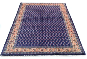 Vintage Purple-navy Tribal 3X5 Botemir Persian Rug