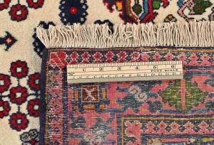 Vintage Cream Tribal 3'9X5'2 Joshaghan Persian Rug