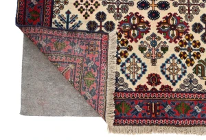 Vintage Cream Tribal 3'9X5'2 Joshaghan Persian Rug