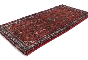Vintage Red Floral Tribal 3X6 Hamedan Persian Rug