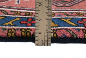Vintage Rusty Pink Tribal Geometric 2X9 Ardabil Persian Runner Rug
