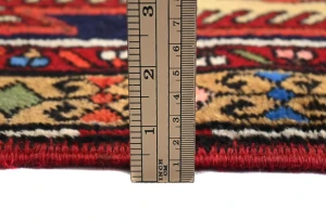 Vintage Purple-navy Tribal 3X10 Meshkin Persian Runner Rug