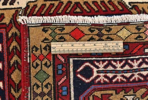 Vintage Purple-navy Tribal 3X10 Meshkin Persian Runner Rug