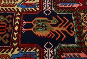 Vintage Purple-navy Tribal 3X10 Meshkin Persian Runner Rug