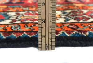 Vintage Purple-navy Tribal 4X11 Hamedan Persian Runner Rug