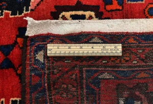 Vintage Red Floral Tribal 3'6X10'2 Hamedan Persian Runner Rug