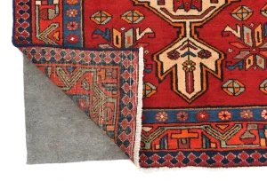 Vintage Red Tribal 3'5X10 Heriz Persian Runner Rug