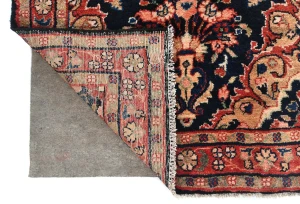 Vintage Purple-navy Tribal 3X15 Hamedan Persian Runner Rug