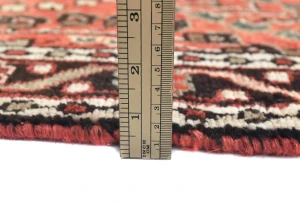 Vintage Red Tribal 2'7X14'5 Hamedan Persian Runner Rug