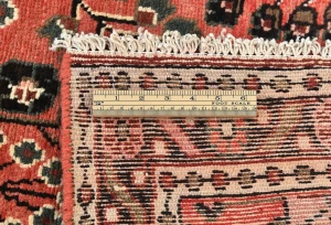 Vintage Red Tribal 2'7X14'5 Hamedan Persian Runner Rug