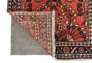 Vintage Red Tribal 2'7X14'5 Hamedan Persian Runner Rug