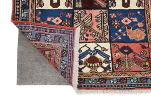 Vintage Multicolored Tribal 3X5 Bakhtiari Persian Rug