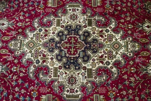 Vintage Red Traditional 8'0X11'5 Tabriz Persian Rug