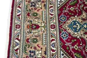 Vintage Red Traditional 8'0X11'5 Tabriz Persian Rug