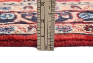 Vintage Red Floral Tribal 3'7X5'6 Hamedan Persian Rug