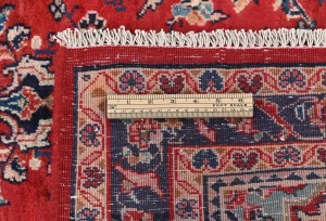 Vintage Red Floral Tribal 3'7X5'6 Hamedan Persian Rug