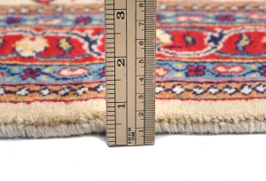 Vintage Cream Floral 3'6X4'7 Sarouk Persian Rug