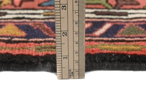 Vintage Bittersweet Red Geometric 2'3X6'4 Karajeh Persian Runner Rug