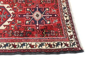 Vintage Red Tribal 2'4X10 Karajeh Persian Runner Rug