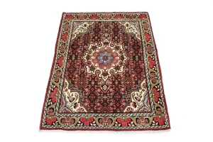 Maroon Red Vintage Floral 3X5 Traditional Bidjar Persian Rug