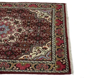 Maroon Red Vintage Floral 3X5 Traditional Bidjar Persian Rug