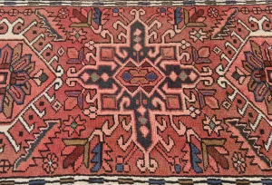 Vintage Red Tribal 3X12 Karajeh Persian Runner Rug