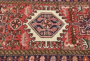 Vintage Red Tribal 2X9 Karajeh Persian Runner Rug