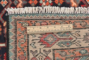 Vintage Plum Floral Tribal 4X11 Hamedan Persian Runner Rug